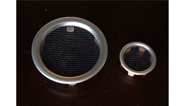 Vents 2" aluminum with tabs PAIR